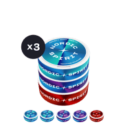 Mix & Match: Vytvořte si vlastní balíček 3 krabiček nikotinových sáčků Nordic Spirit s vašimi oblíbenými příchutěmi 