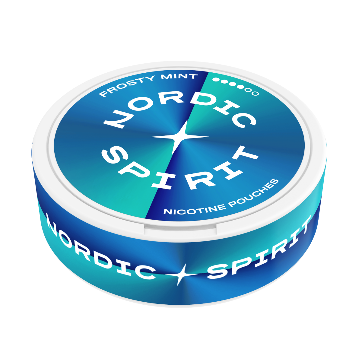 Nordic Spirit Frosty Mint extra silné nikotinové sáčky plechovka.